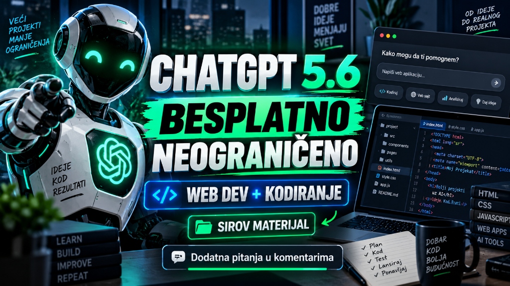 Kliknite za uvećan prikaz slike ChatGPT 2026 - šta dobijaš besplatno, a šta za 20 USD uz GPT-5.6 Sol