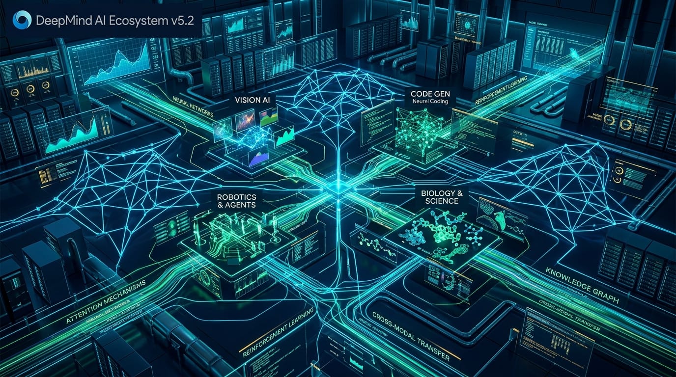 Kliknite za uvećan prikaz slike Google i DeepMind AI modeli 2026: Gemini 3.8, Gemma 4, Veo, Nano Banana, Robotics, Genie i Alpha sistemi
